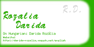 rozalia darida business card